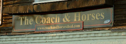 Coach and Horses at Hacklinge sign