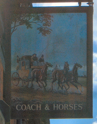 Coach and Horses sign, Lyminge
