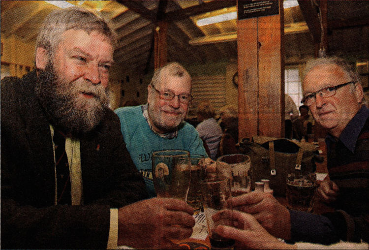 Cider festival drinkers