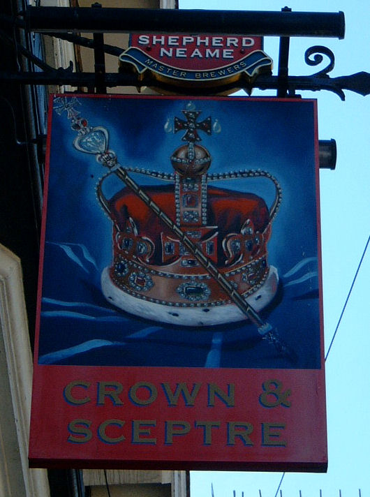 Crown and Sceptre sign