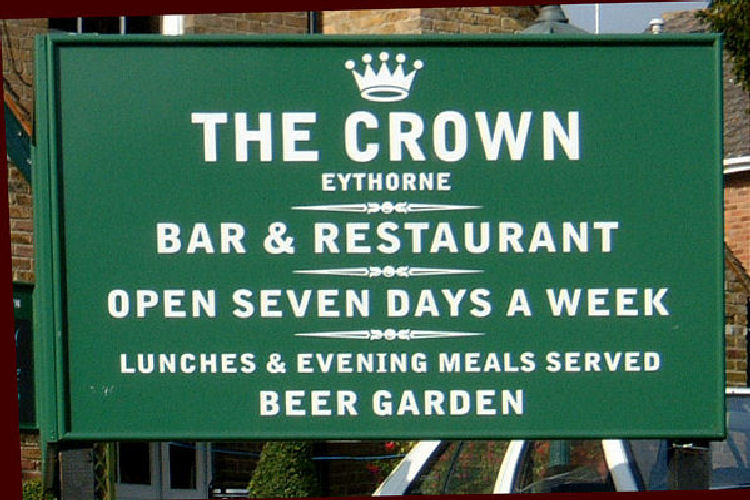 Crown sign, Eythorne