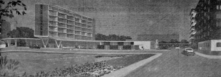 Proposed hotel Cambden Crescent, 1955