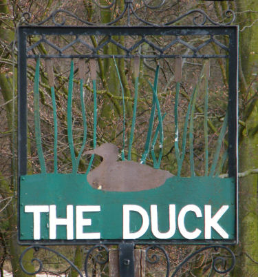 Duck Inn sign, Pett's Bottom
