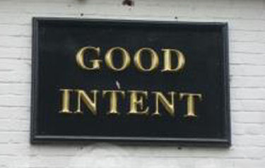 Good Intent sign