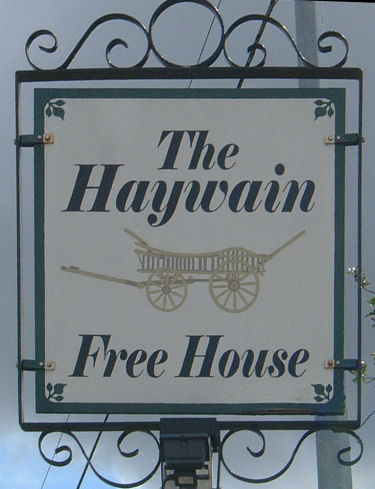Haywain sign at Bramling 2009