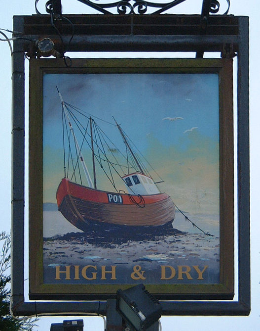 High and Dry sign at Tilmanstone