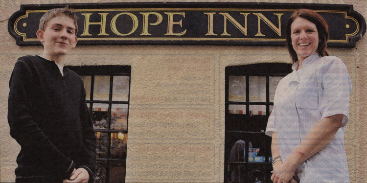 Elaine Smetham and son Luke