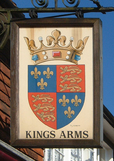 King's Arms sign at Elham