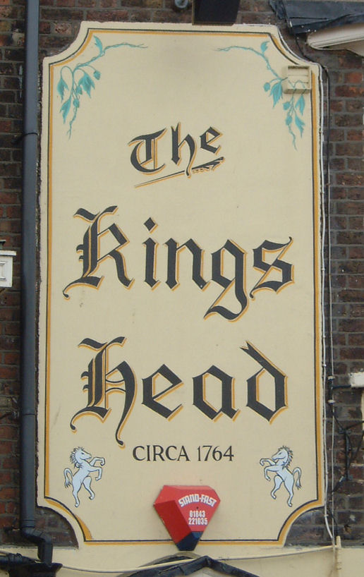 Kings Head sign in Deal