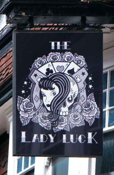 Lady Luck sign