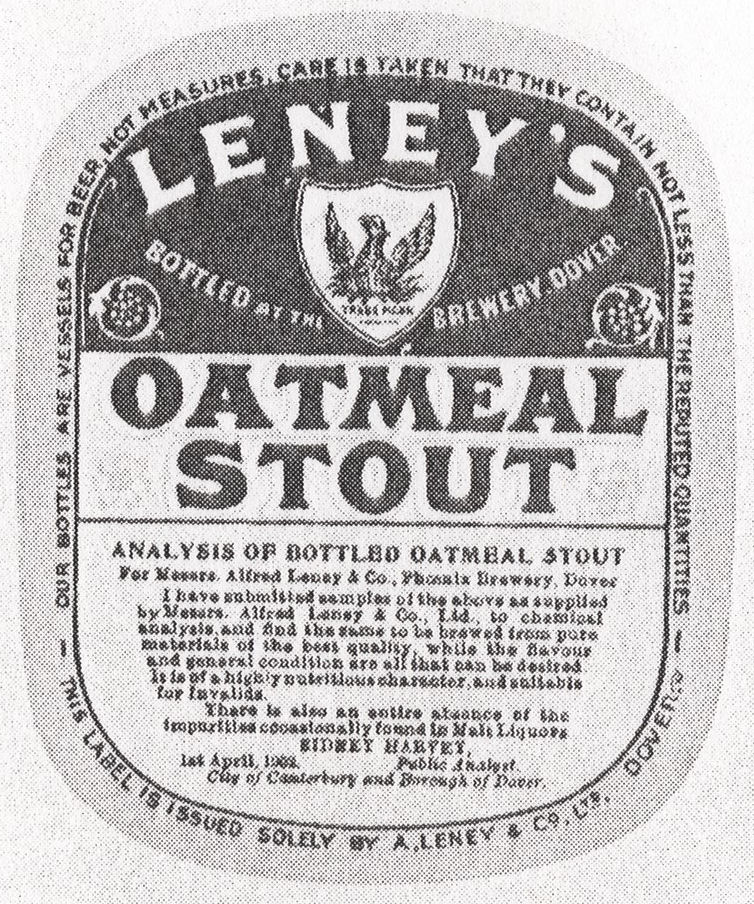 Leney's Oatmeal Stout Label