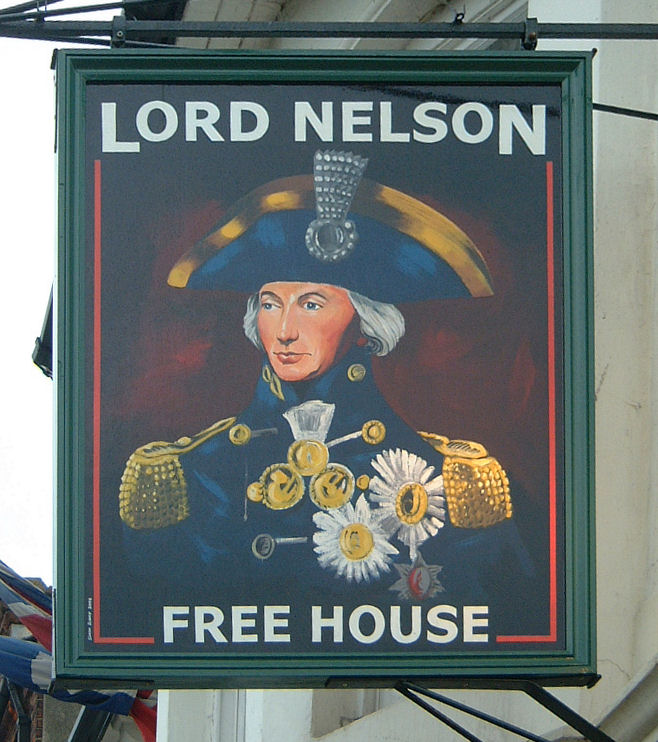 Lord Nelson sign in Deal