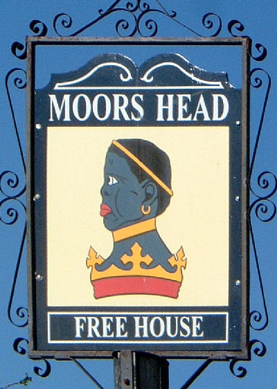 Moore's Head sign at Adisham