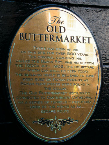 Old Buttermarket plaque