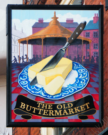 Old Buttermarket sign