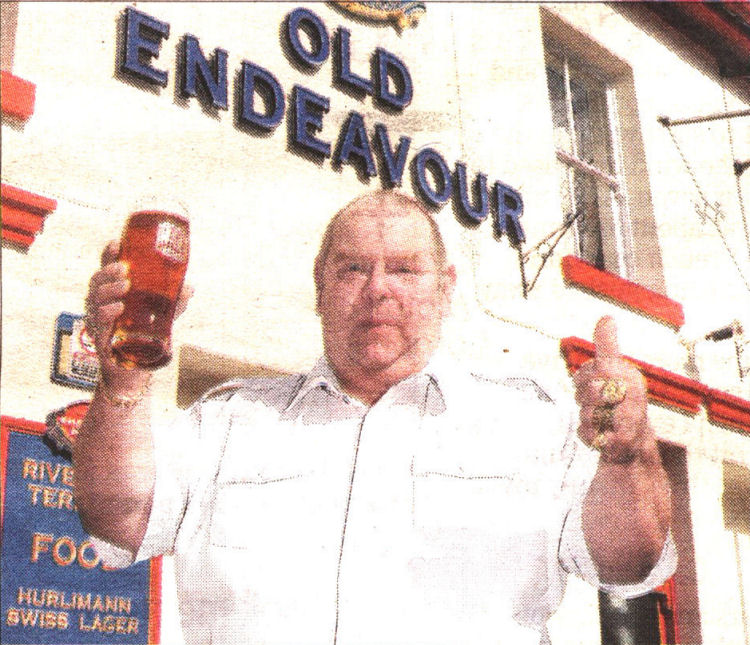 Old Endeavour landlord Chris Gardener