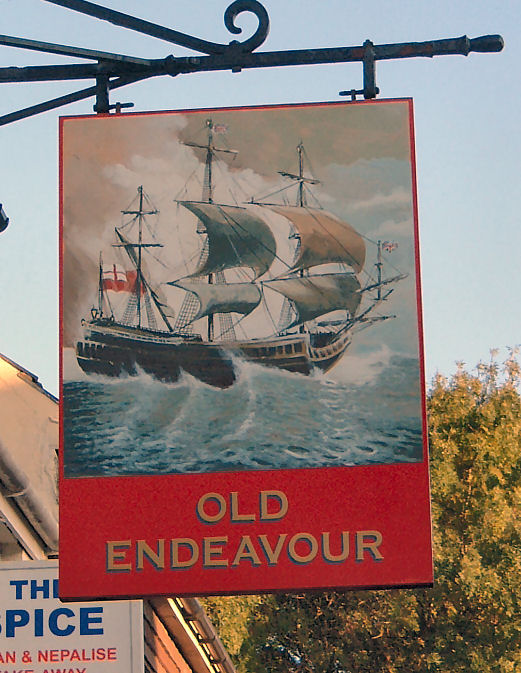 Old Endeavour sign 2007