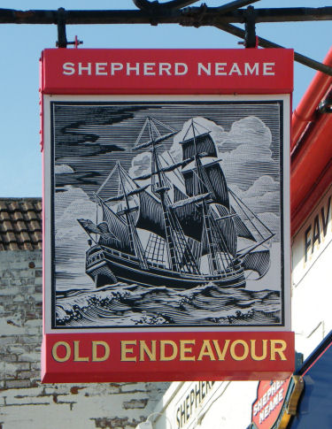 Old Endeavour Sign 2010