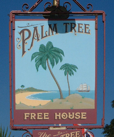 Palm Tree sign at Elham