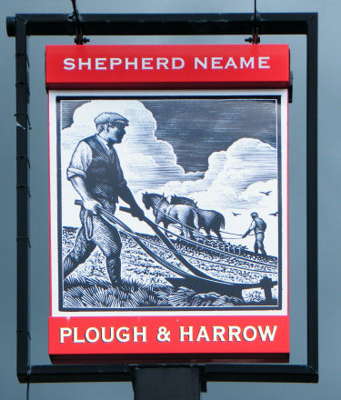 Plough and Harrow sign