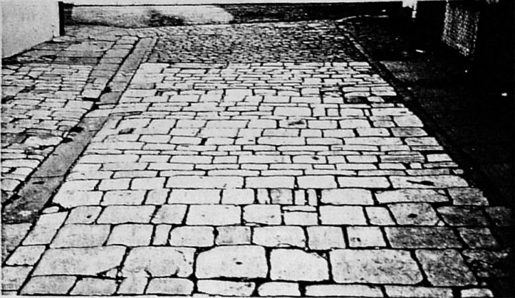 Pavement outside Providence Inn