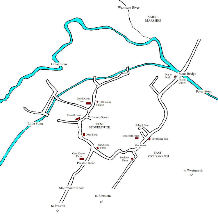 Map of Stourmouth