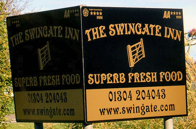 Swingate Inn Sign Swingate