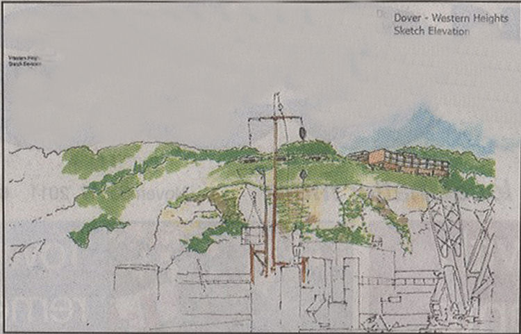 Western Heights from docks