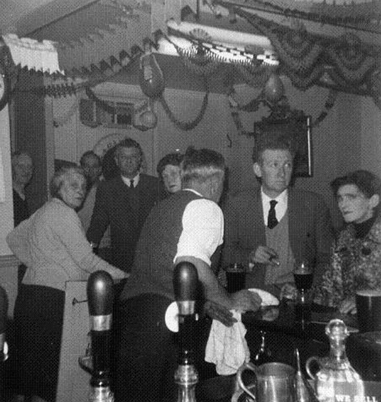 Busy night at the White Horse circa 1966