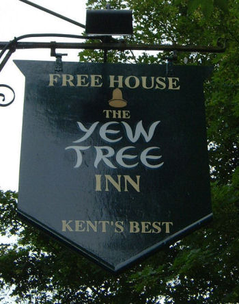 Yew Tree Sign Barfrestone