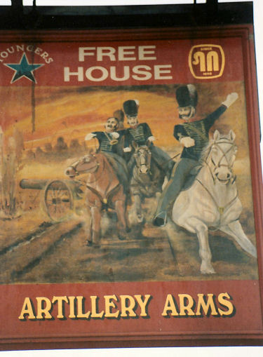 Artillery Arms sign 1991