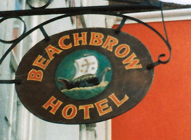 Beachbrow Hotel sign 1987