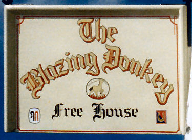 Blazing Donkey sign 1986
