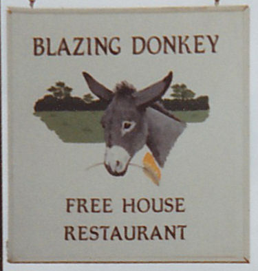 Blazing Donkey sign 1991