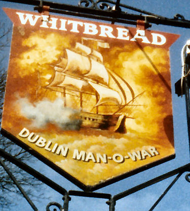 Dublin Man of War sign 1986