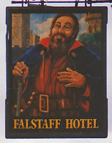 Falstaff Hotel sign 1993