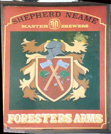 Forester's Arms sign 1991
