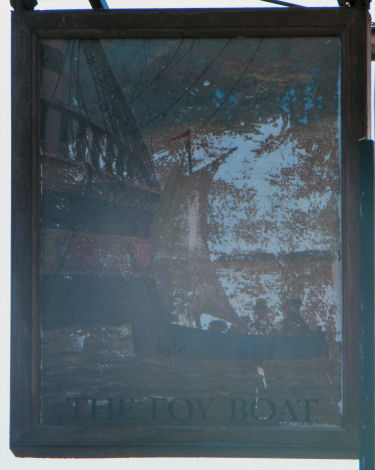 Foy Boat sign