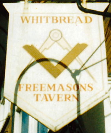Freemason's Tavern sign 1986