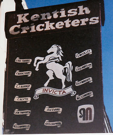 Kentish Cricketer sign 1984
