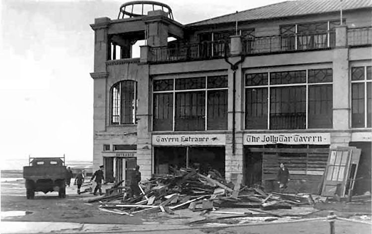 Jolly Tar Tavern after 1953 storms
