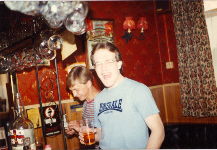 Andrew brown and mate 1980s