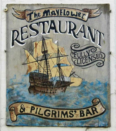 Mayflower and Pilgrim sign 2009