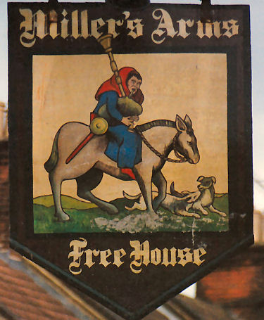 Millers Arms sign 1991