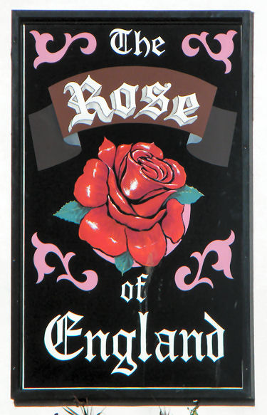 Rose of England sign