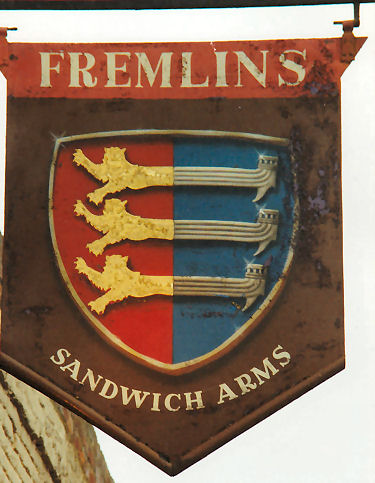 Sandwich Arms sign 1991