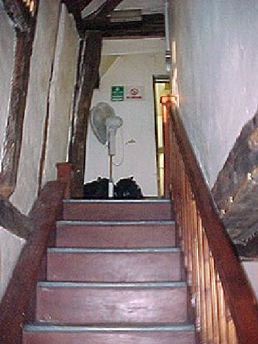 Inside Simple Simon's stairs