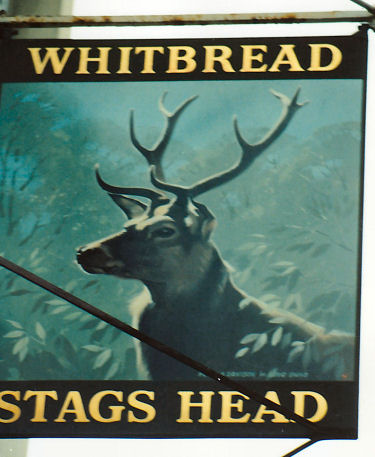 Stags Head sign 1991
