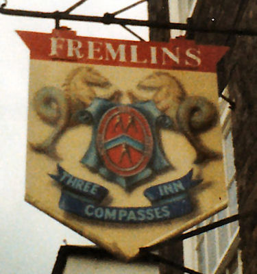 Three Compasses sign 1987
