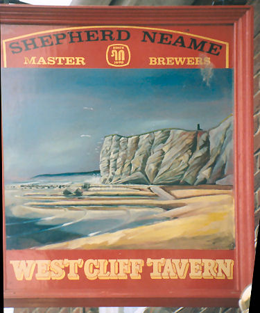 West Cliff Tavern sign 1991